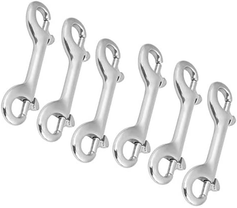 6 Pcs Marine Grade Diving Hook Clips 316 Stainless Steel
