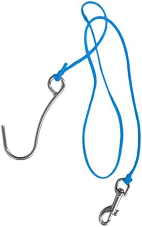 Easnea Underwater Drift Hook with 47 Line and Stainless Steel Snap Blue