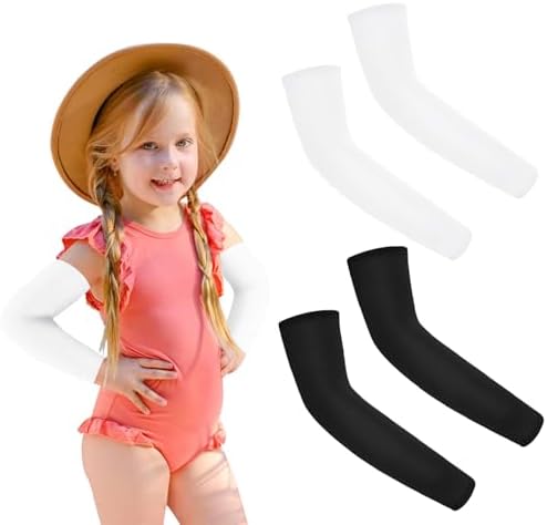 Kids Arm Sleeves with UV Protection and Cooling Compression
