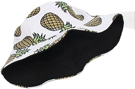 Joylife Banana Print Bucket Hat Reversible Packable Fishing Cap