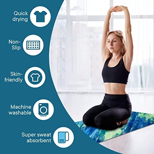 Yuilgdo Yoga Towels with Grip Dots and Non-Slip Surface