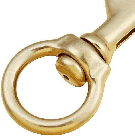 AOWESM 3-14 Solid Brass Swivel Clips 4 Pack