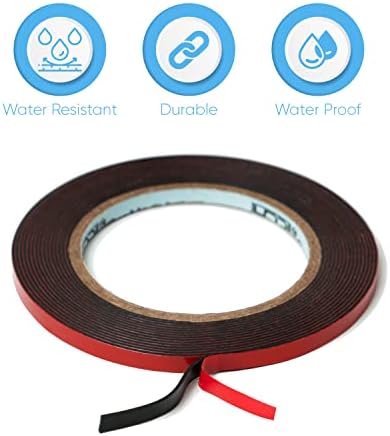 HPP Mounting Tape 025in x 16ft Heavy Duty Black Double Sided