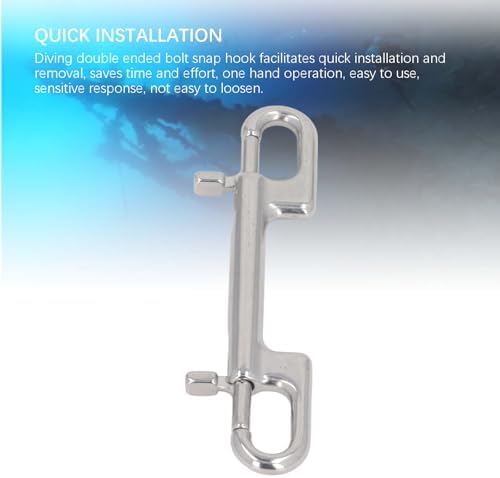 Alomejor Heavy Duty Marine Grade Diving Clips with Double Ends