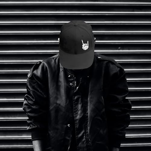 Adjustable Black Snapback Hat for Men