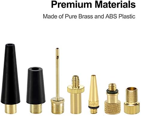 YASI 16PCS Brass ABS Bike Valve Adaptor Kit