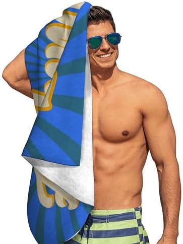 Personalized Beach Towel with Name for Kids Adults