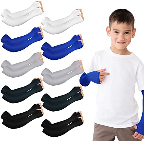 10 Pairs UV Protection Arm Sleeves for Kids