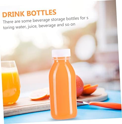 SUPVOX 20 Pcs Reusable Water Bottles with Clear Cups and Soda Straw Lid