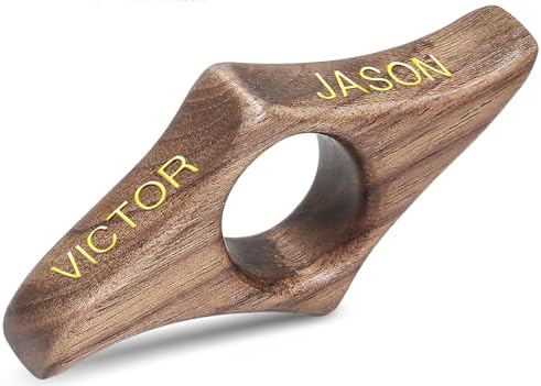 Personalized Walnut Book Page Holder with 3D Metal Letters