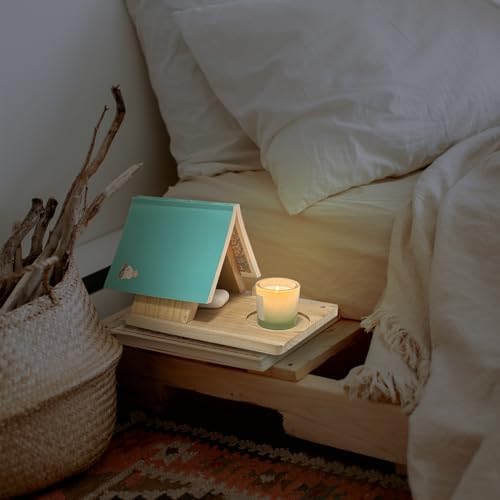 Triangle Book Holder with Cup Holder and Pen Slot