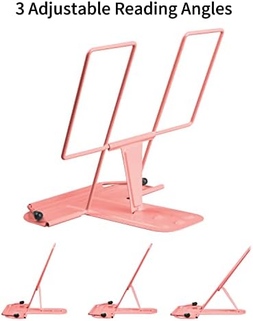 MSDADA Adjustable Metal Book Stand for Desk and Reading