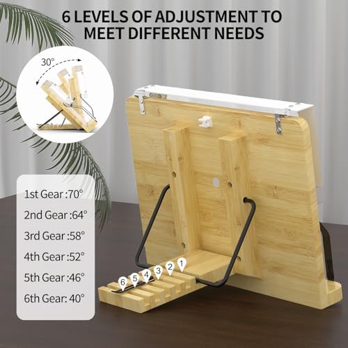 Boyanda Foldable Book Stand with Light 154 x 110 Inch