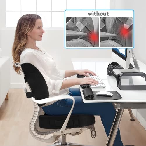 CloudBliss Memory Foam Seat Cushion with Lumbar Support 1