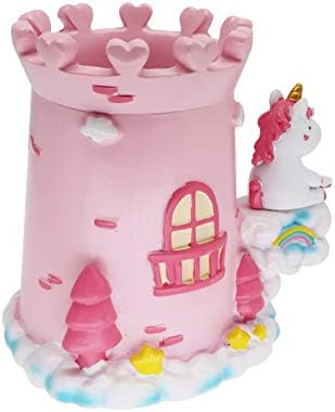 Newfancy Cute Unicorn Castle Desk Organizer