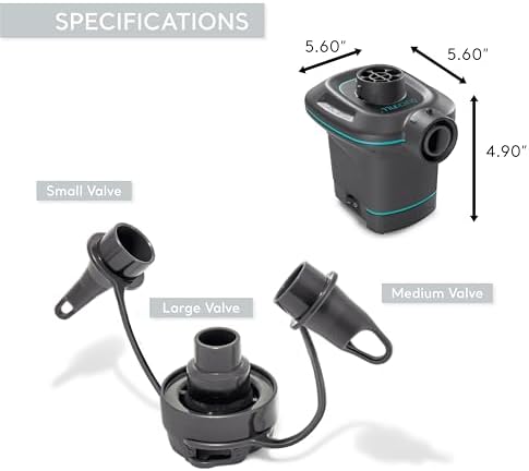 Intex QuickFill Air Pump for Mattresses Kayaks and Toys