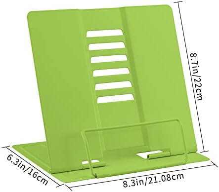 Honagu Adjustable Book Stand with Tablet Support Green