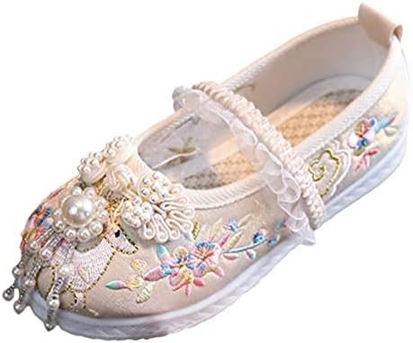 Girls Handmade Hanfu Embroidered Rain Boots for Kids