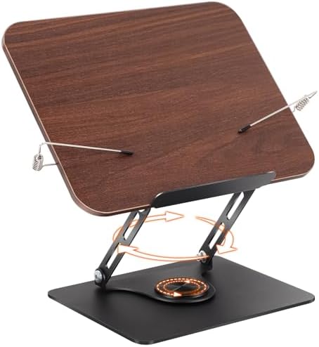 Tiagowell Adjustable Rotating Book Stand for Reading