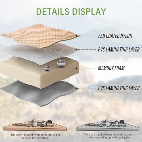 M KARMATER SUV Air Mattress 2 Person for Camping and Hiking