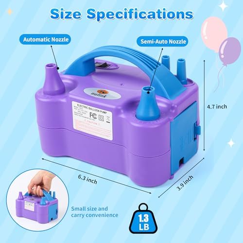 NuLink Balloon Pump Electric Portable Dual Nozzle