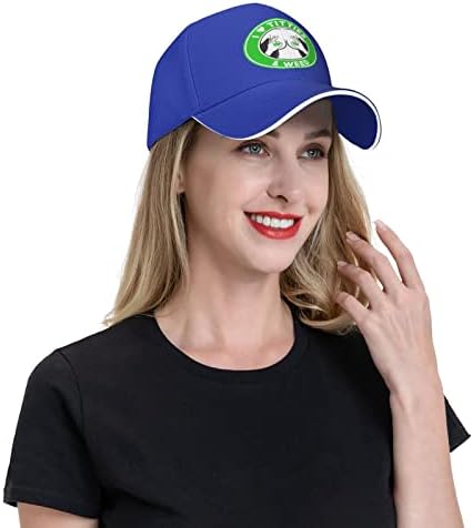 Trendy Blue Sandwich Cap for Fishing and Outdoor Activities