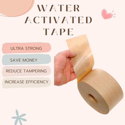 Sazzad Reinforced Water Activated Packing Tape - 283 x 100M Brown