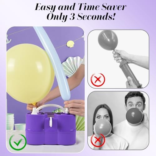 Togvu 3-in-1 Electric Balloon Pump with Dual Nozzle