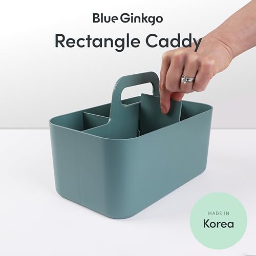 BLUE GINKGO Stackable Organizer Caddy - Green Rectangle
