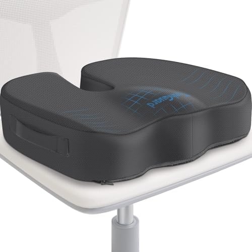 TushGuard Memory Foam Seat Cushion for Office Chair Relief