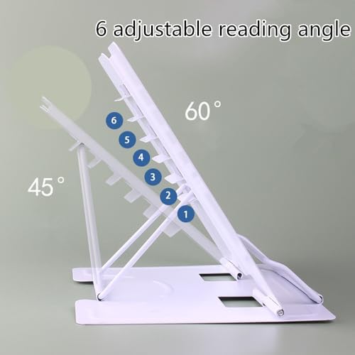 Citmage Heavy Duty Metal Book Stand with 6 Adjustable Positions