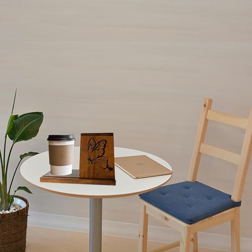 Triangle Book Holder with Butterfly Design