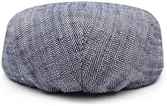 YOFARCHOY Linen Flat Cap for Men