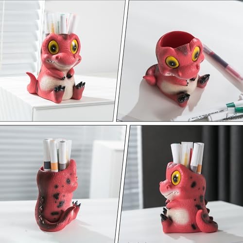 Banllis Dinosaur Pen Holder - Cute Cartoon Desk Accessory
