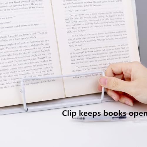 Citmage Heavy Duty Metal Book Stand with 6 Adjustable Positions