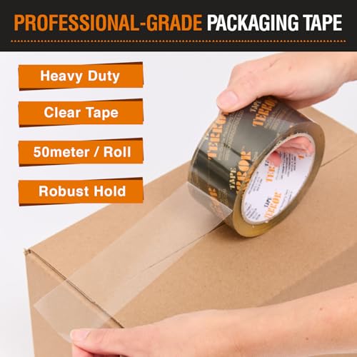Tape Terror Clear Packing Tape 48mm x 50m 1 Roll