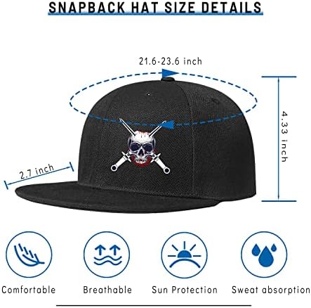 Tijeyi Black Snapback Hat for Men Boys