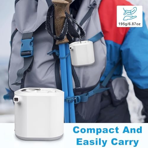 WOSERLD Mini Electric Air Pump with LED Light