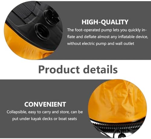 MERRYHAPY 2pcs Portable Bellows Foot Pump for Inflatables