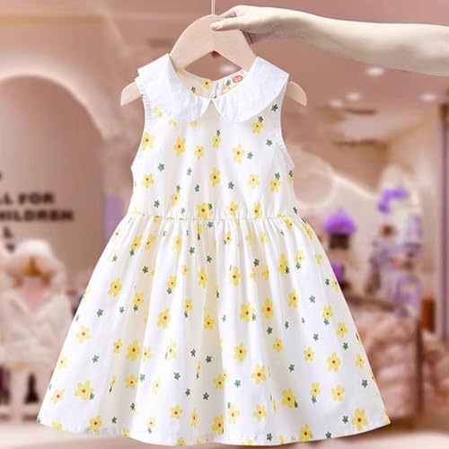 Beessbest Baby Girl Summer Dress Floral Print Sleeveless