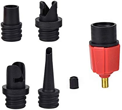 BUENNUS Car Compressor to Inflatable Pump Valve Adapter with 4 Nozzles 1