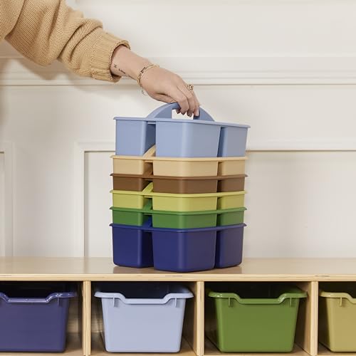 ECR4Kids 3-Compartment Storage Caddy Set 6-Pack