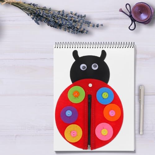 Garneck Page Button Practice Add-On 81 - Felt Ladybird Craft