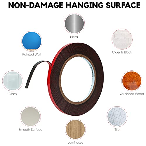HPP Heavy Duty Mounting Tape 025inch x 16ft Double Sided Black Tape