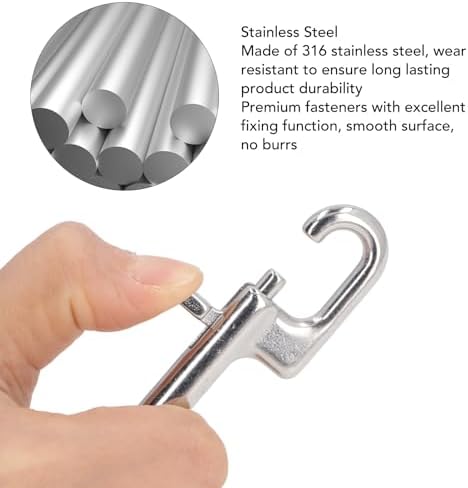 Alomejor Heavy Duty Marine Grade Diving Clips with Double Ends