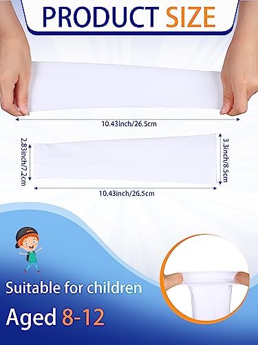 Newcotte 12 Pairs Kids Arm Sleeves for Sports and UV Protection