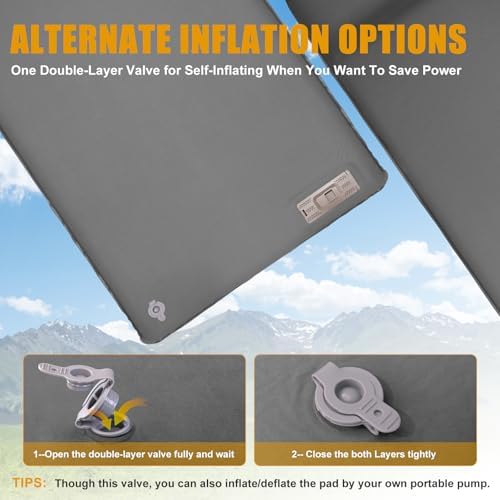 NycHto Self-Inflating Sleeping Pad with Electric Pump