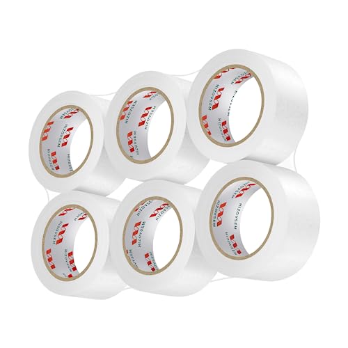 HIZOVSEM Wide Packing Tape 188in 6 Rolls Heavy Duty Sealing Tape