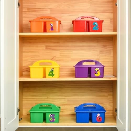 Alink 6-Pack Plastic Caddy Organizer with Handle