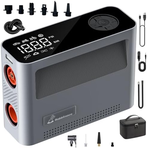 RABBITXOCO 2024 Electric Air Pump 10 Modes 500Lmin 4X Speed
